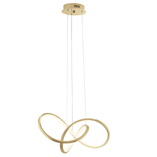 KNOTTED LED Dimmable Chandelier Sandy Gold