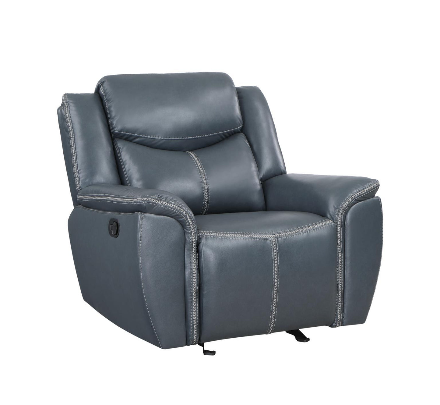 ERIC 1 Seater Reclining Chair Blue
