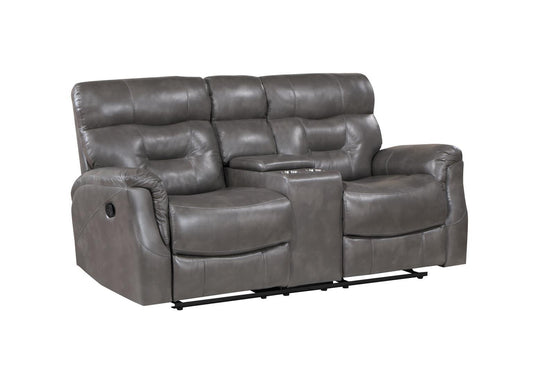 ANDRES 2 Seater Reclining Loveseat Grey