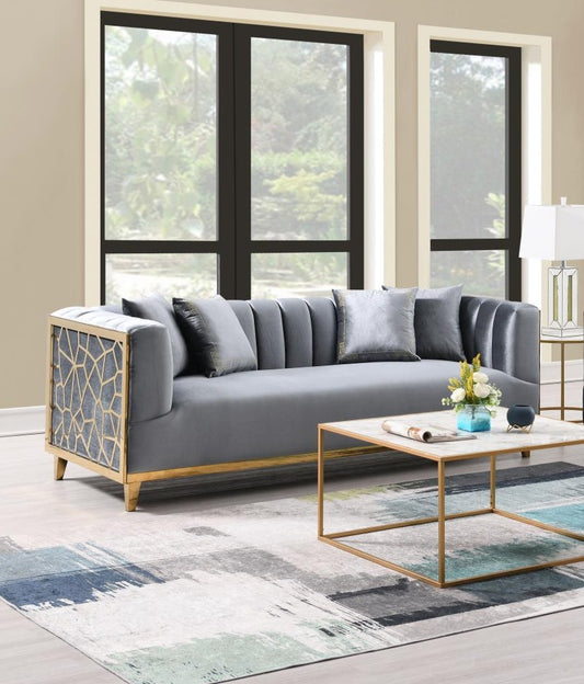 VERSA Upholstered Sofa Grey