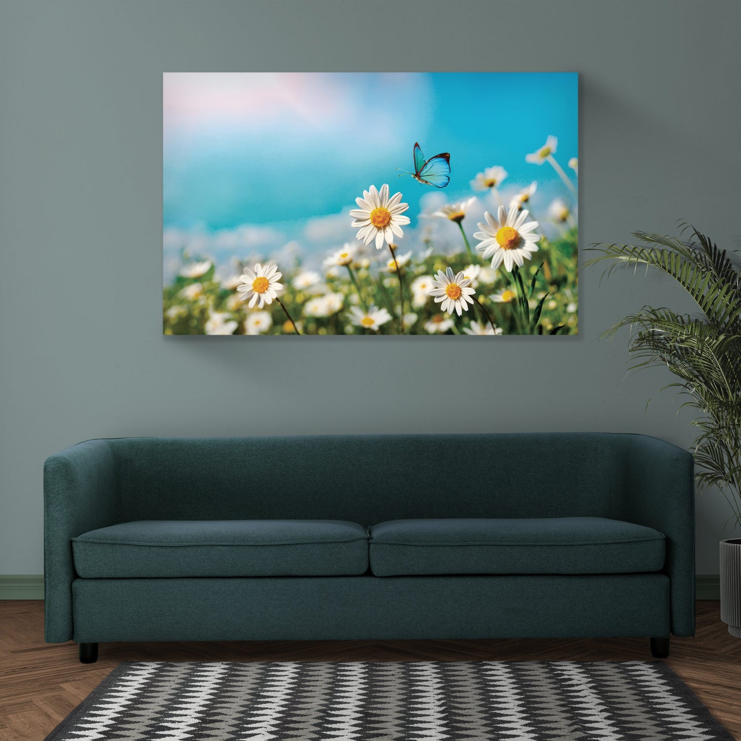 CHAMOMILE Delicate Floral Modern Wall Art