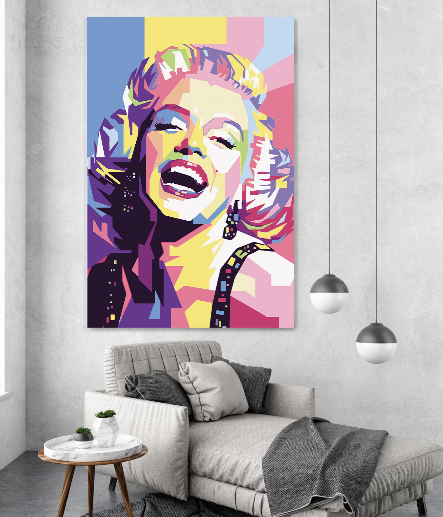 DIVA Marilyn Mosaic Pop Modern Wall Art