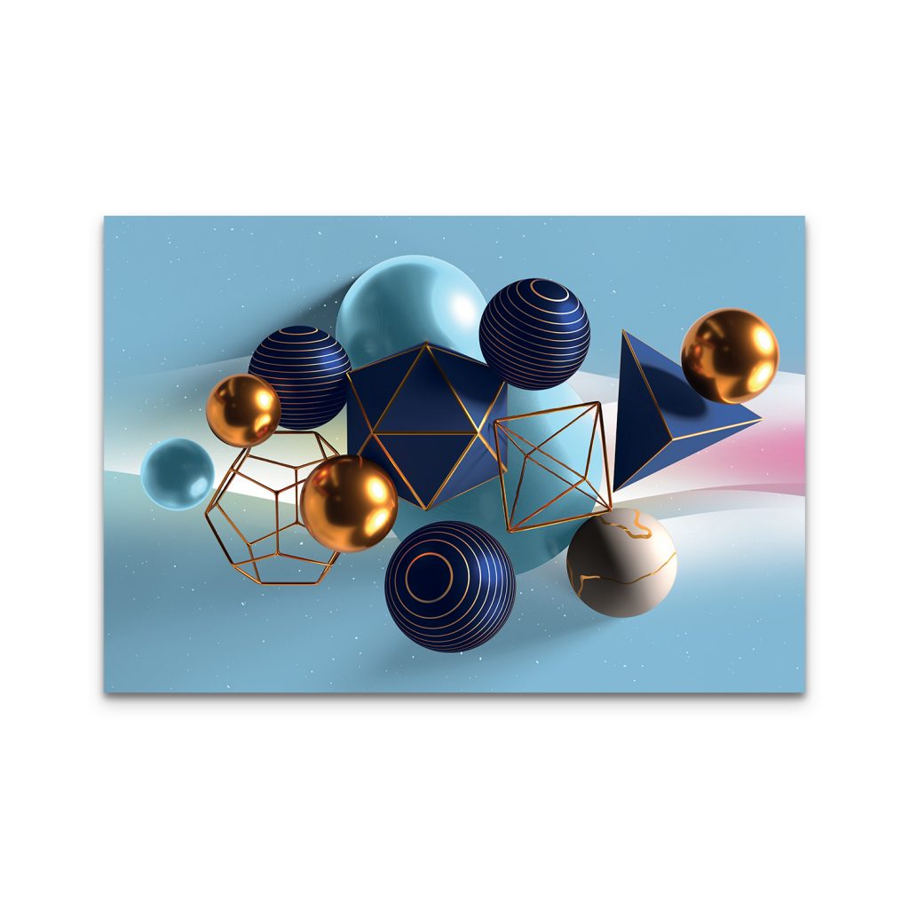 REGAL Blue Ornamental Delight Modern Wall Art