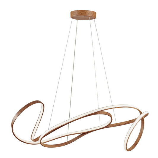 MOSCOW LED Chandelier Light Wood