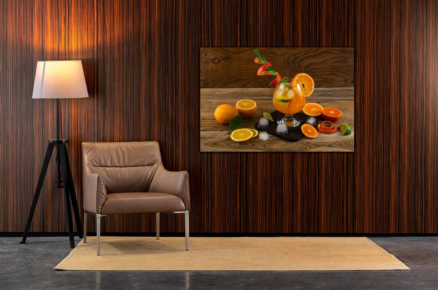 SUMMER Citrus Cocktail Modern Wall Art