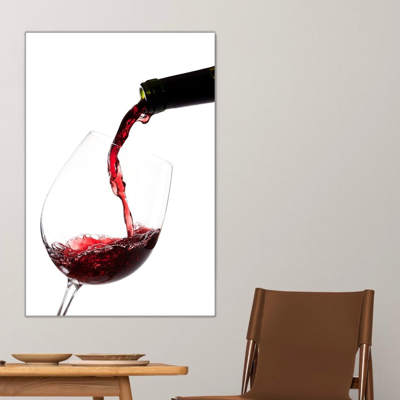 WREN Red Wine Pouring Wall Art Print
