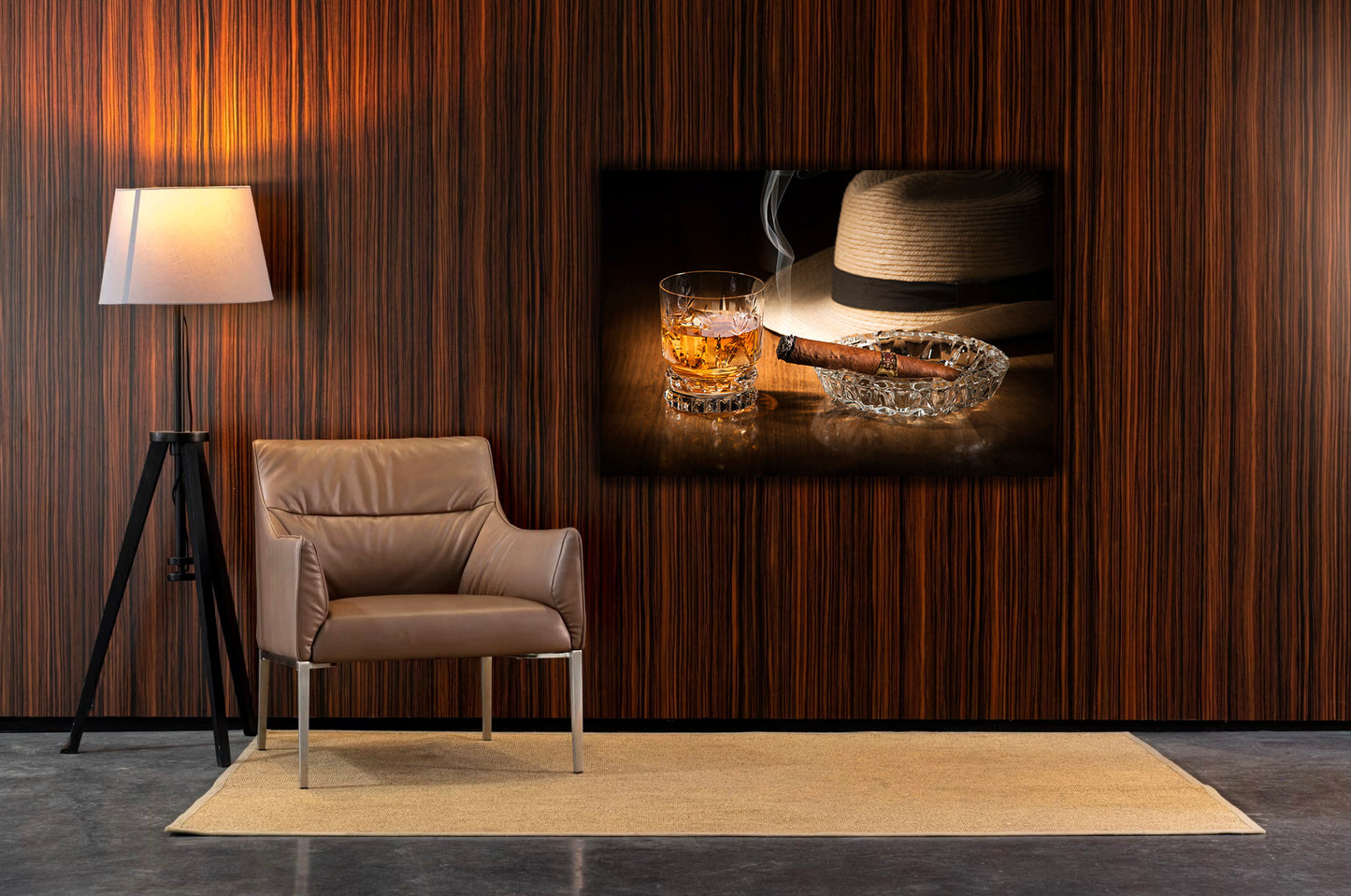 CUBAN Rum and Cigar Modern Wall Art