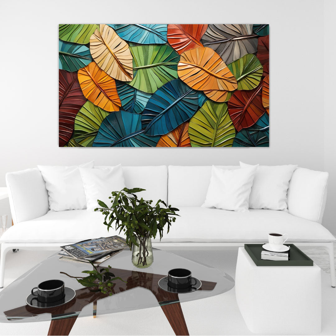 AUTUMN Watercolor Painting Print in 3D Vision Wall Art