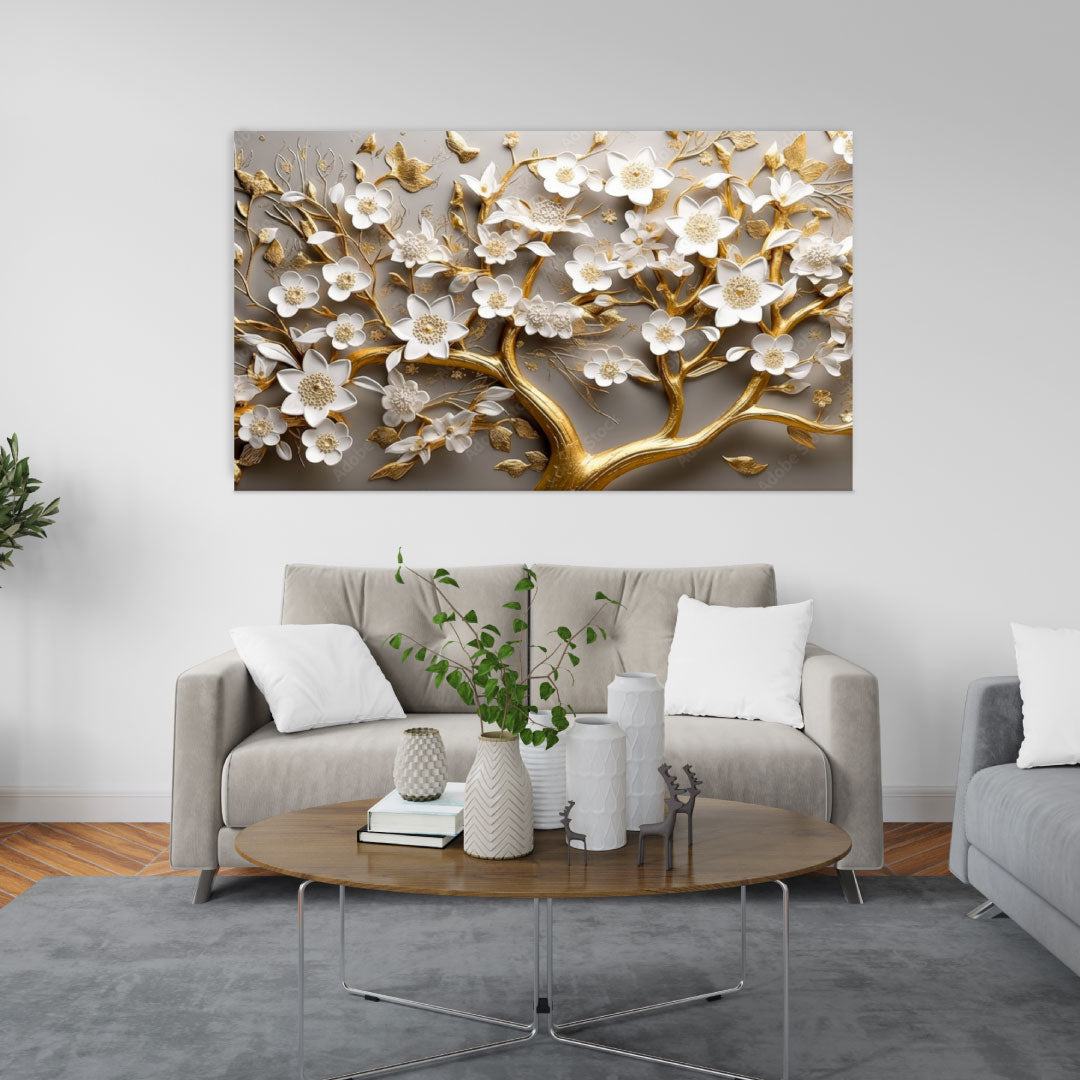LILAC Golden Tree 3D Wall Art