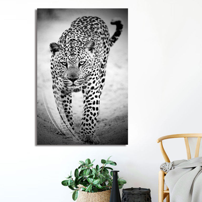 TATE Black & White Leopard Wall Art Print