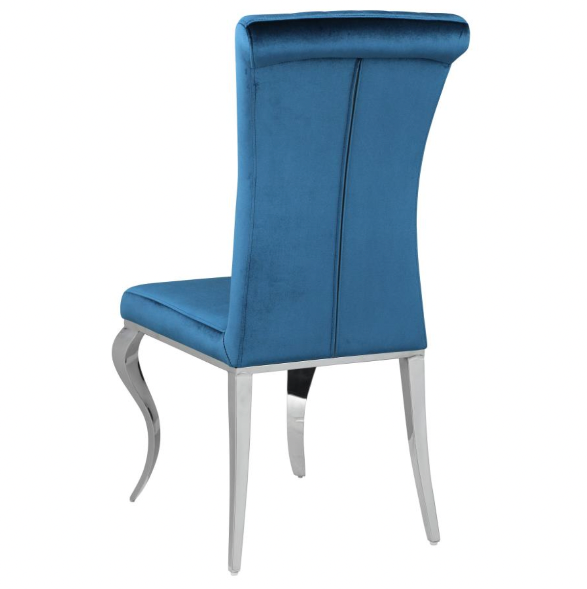 CARONE Upholstered Side Chairs Teal