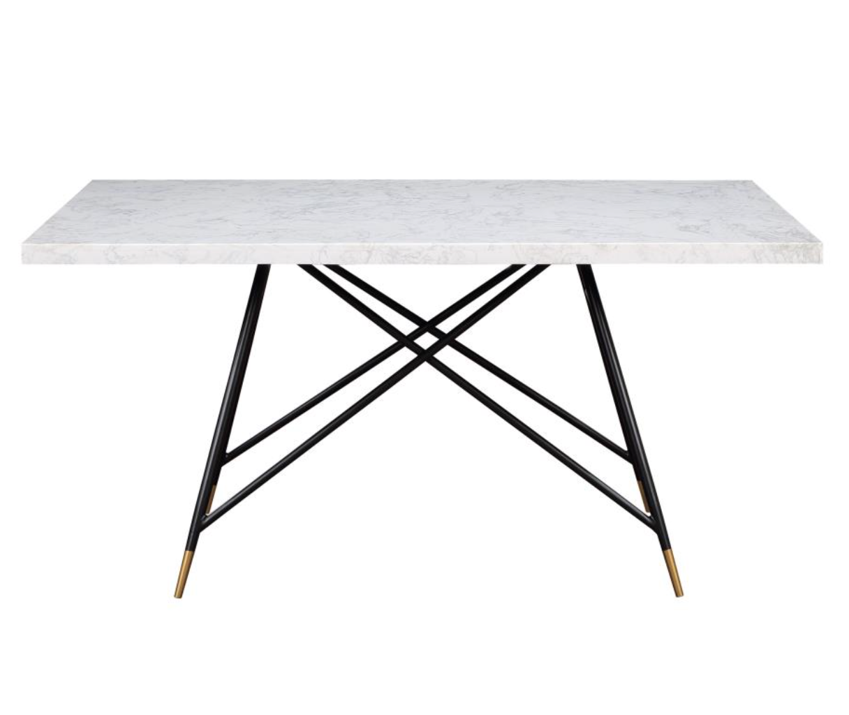GABRIELLE Rectangular Marble Top Dining Table