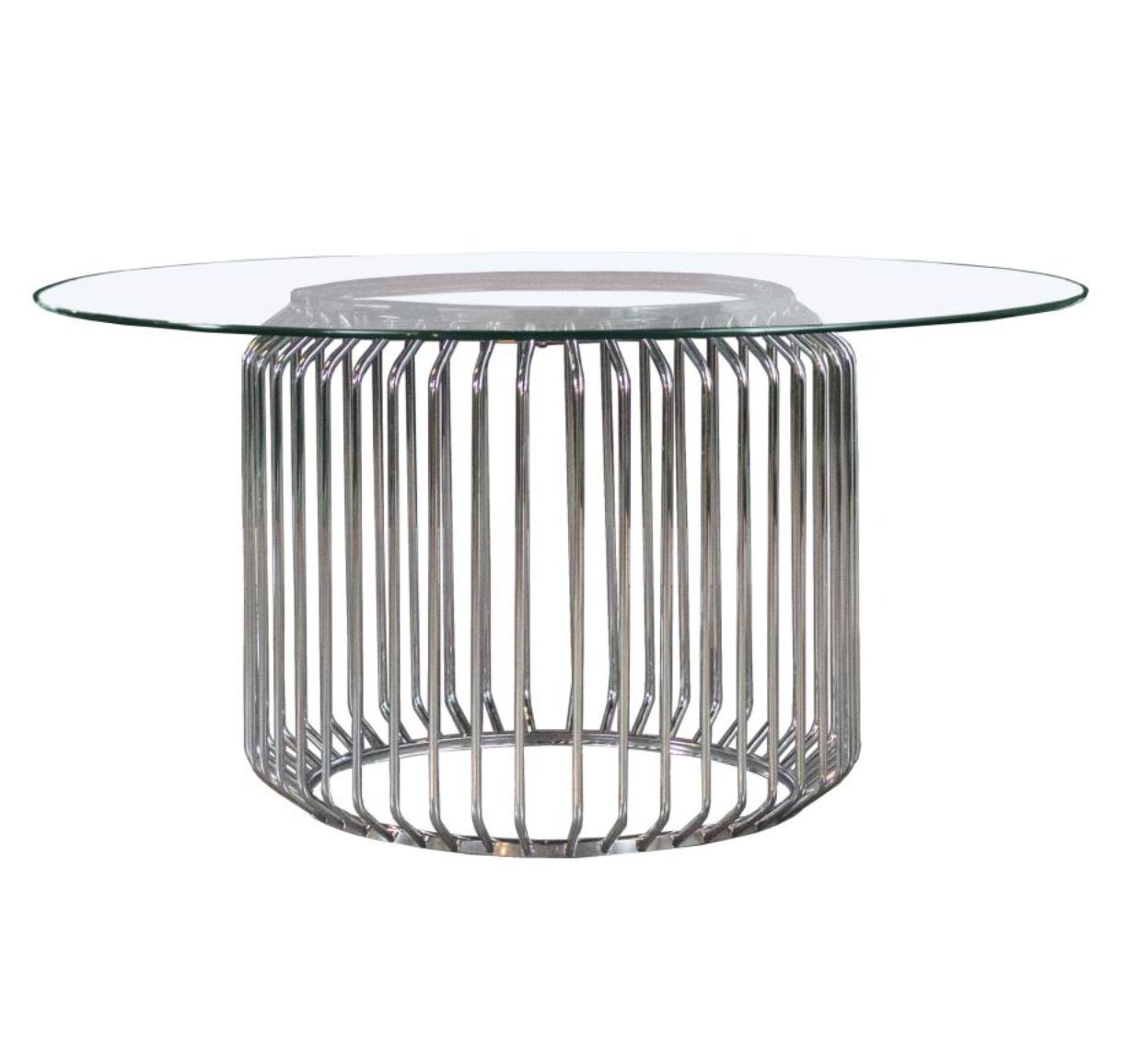 VEENA 5-piece Round Dining Set with Swivel Chairs