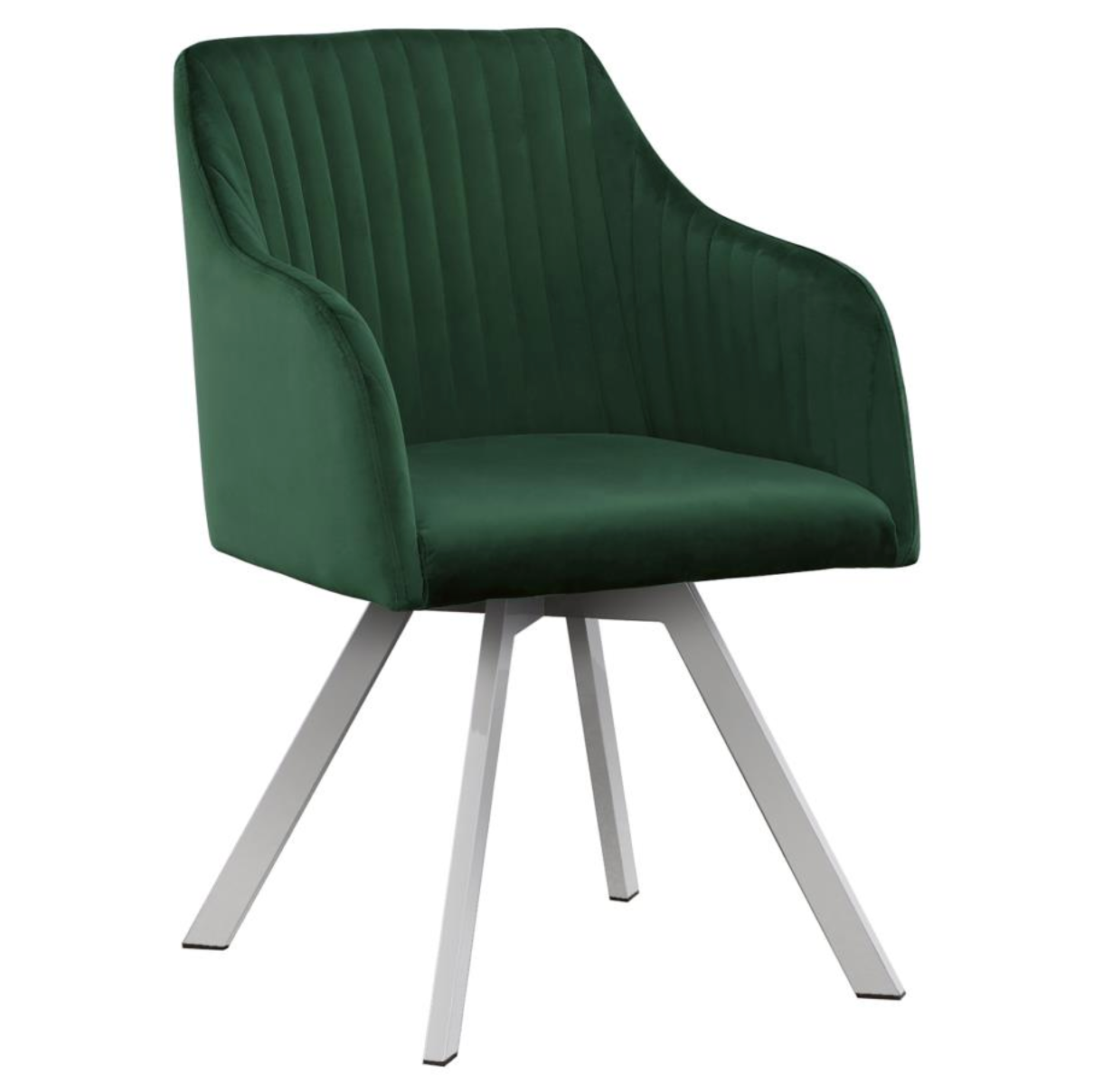 VEENA 5-piece Round Dining Set with Swivel Chairs