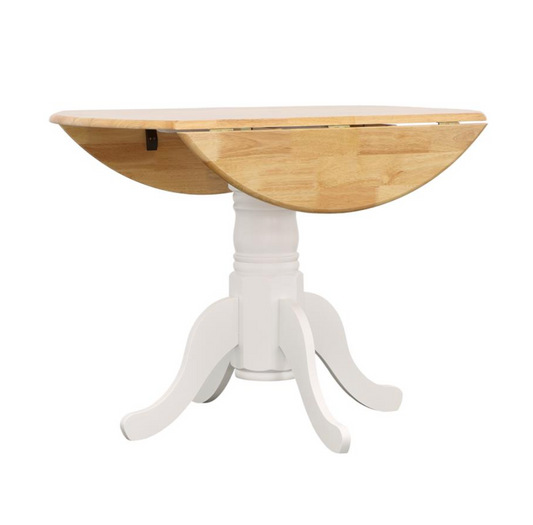 ALLISON Drop Leaf Round Dining Table