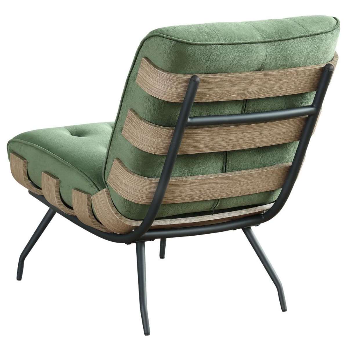 ALOMA Armless Tufted Accent Chair Green