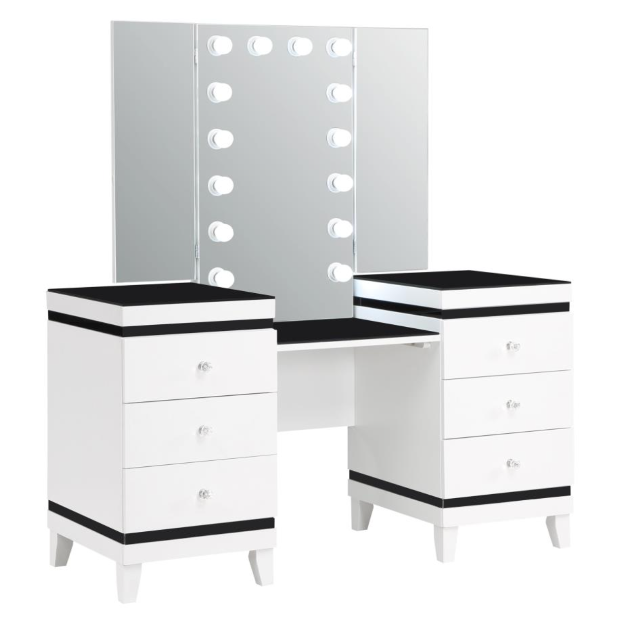 TALEI 6-drawer Vanity Set with Lighting