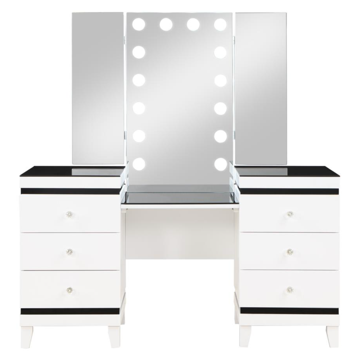 TALEI 6-drawer Vanity Set with Lighting