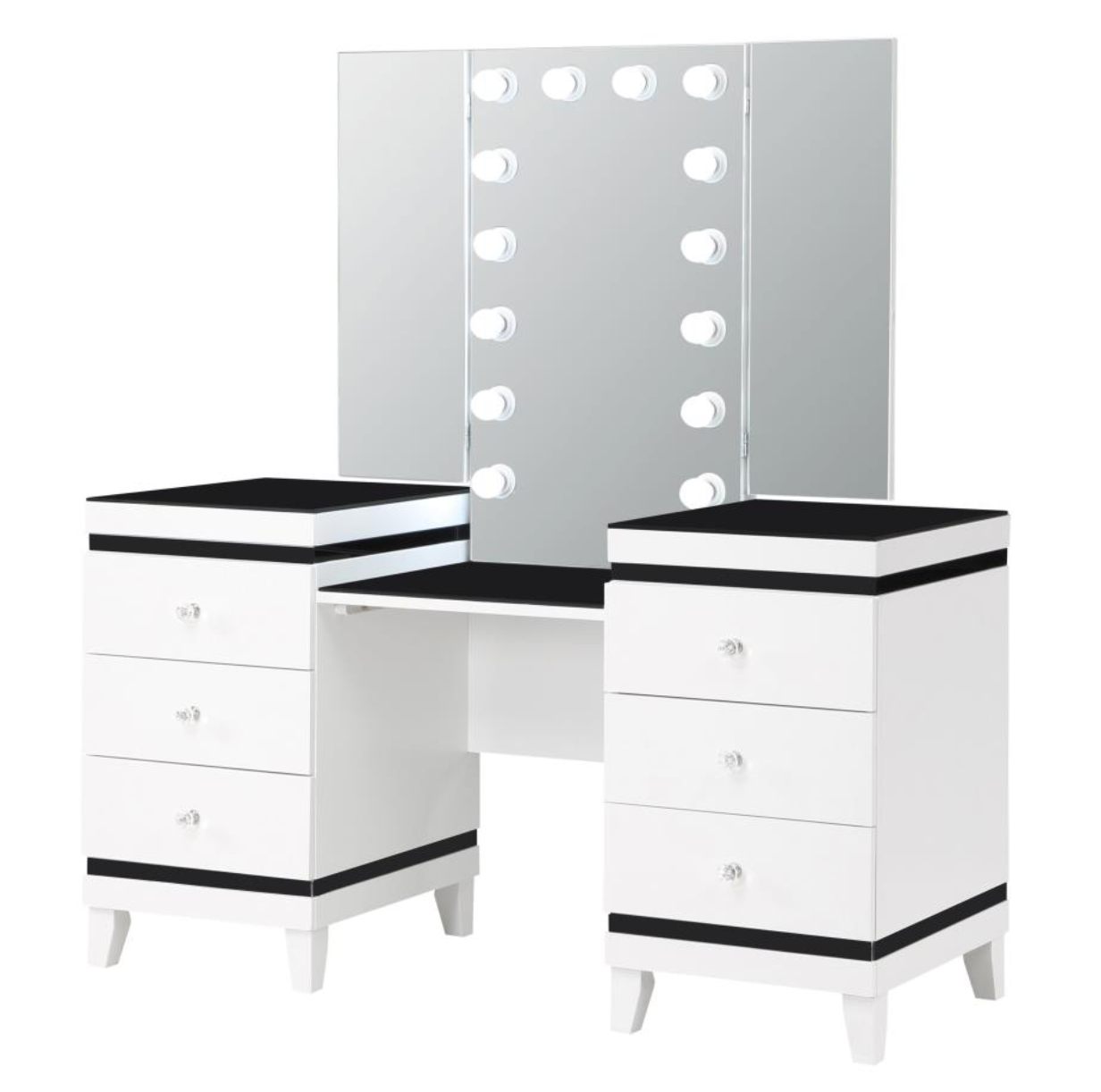 TALEI 6-drawer Vanity Set with Lighting