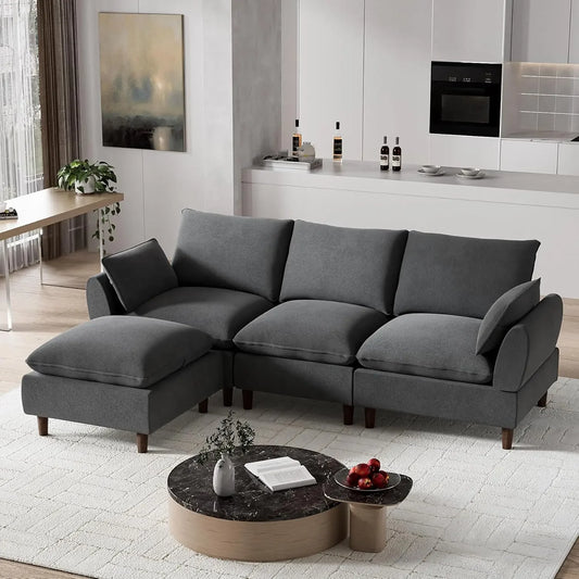 VETRA Modular Sectional Cloud Sofa Grey
