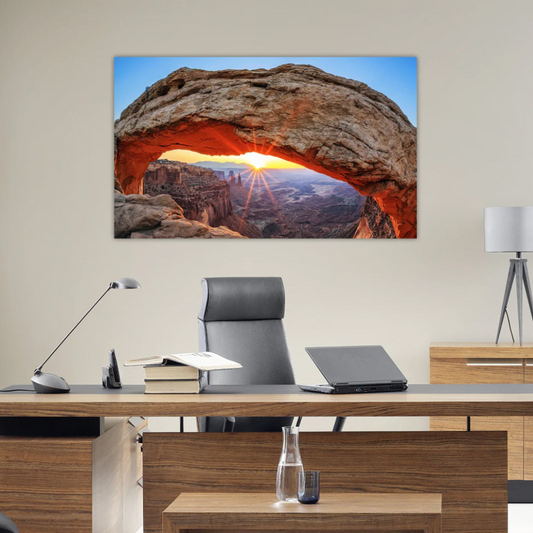 DARLA Vegas Sunset Glass Wall Art