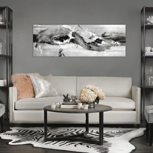 YUNA Modern Abstract Glass Wall Art