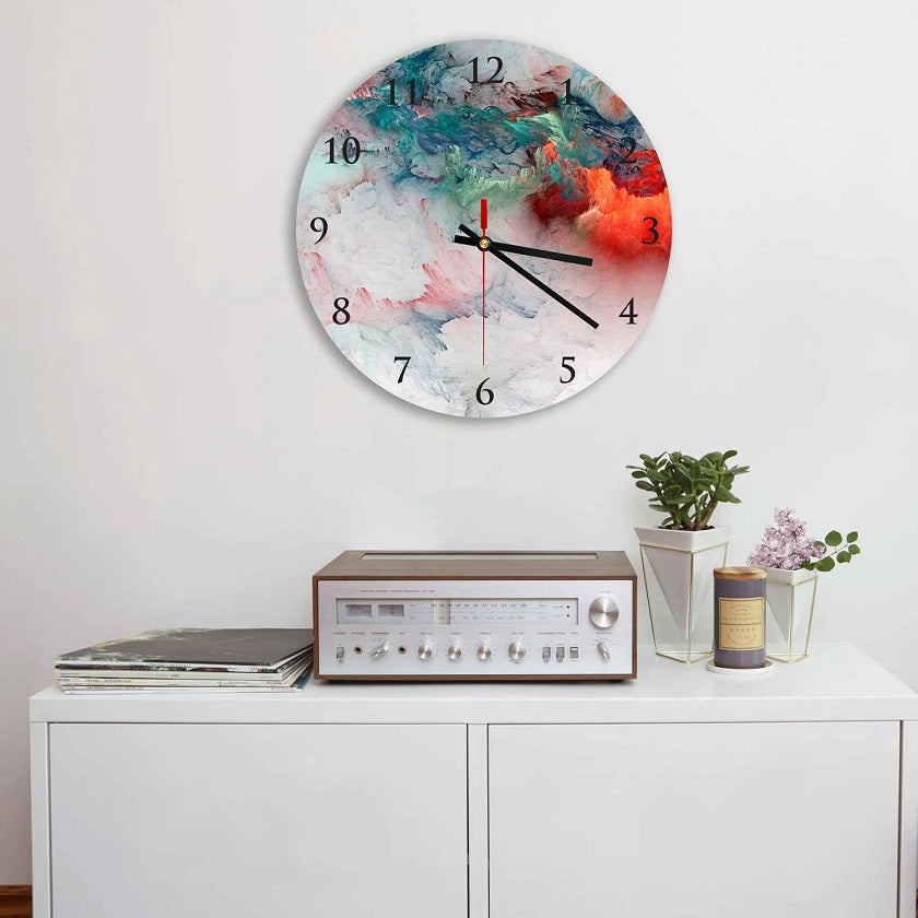 Abstract  Round Wall Clock
