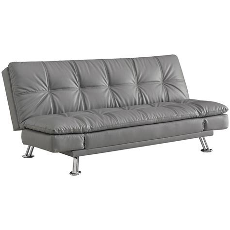 DILLY Gray Futon Sofa Bed