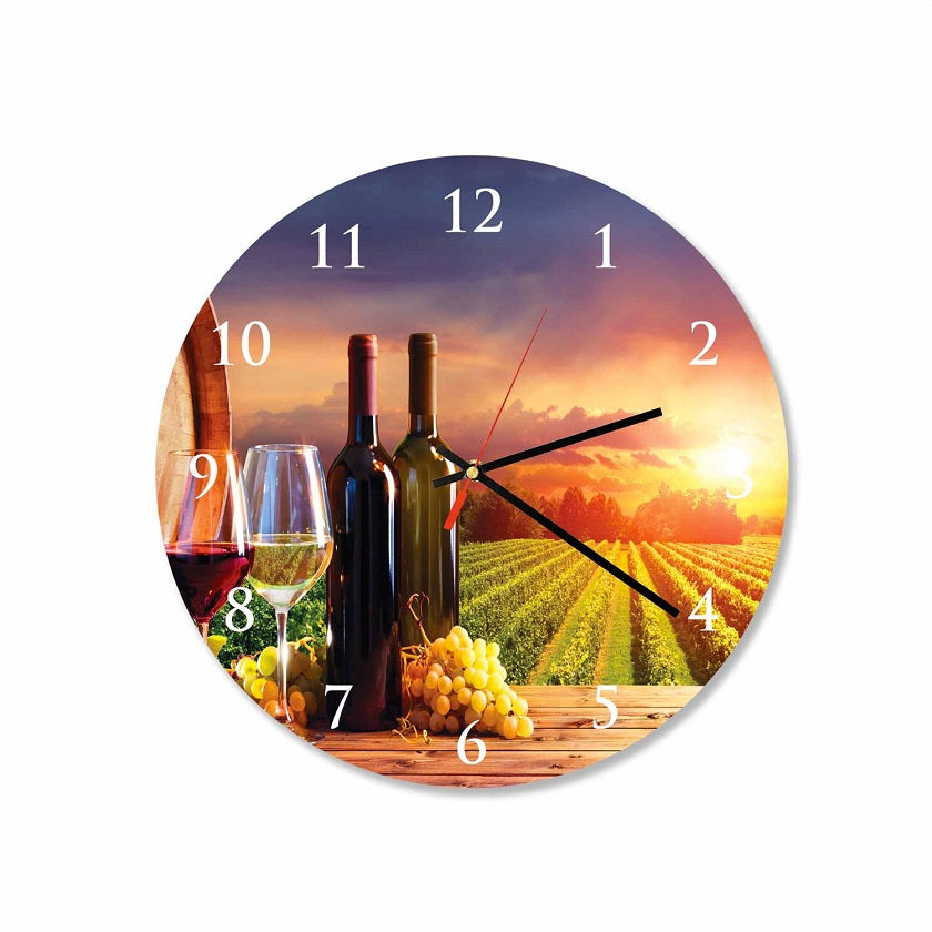 Vineyard Round Wall Clock #51