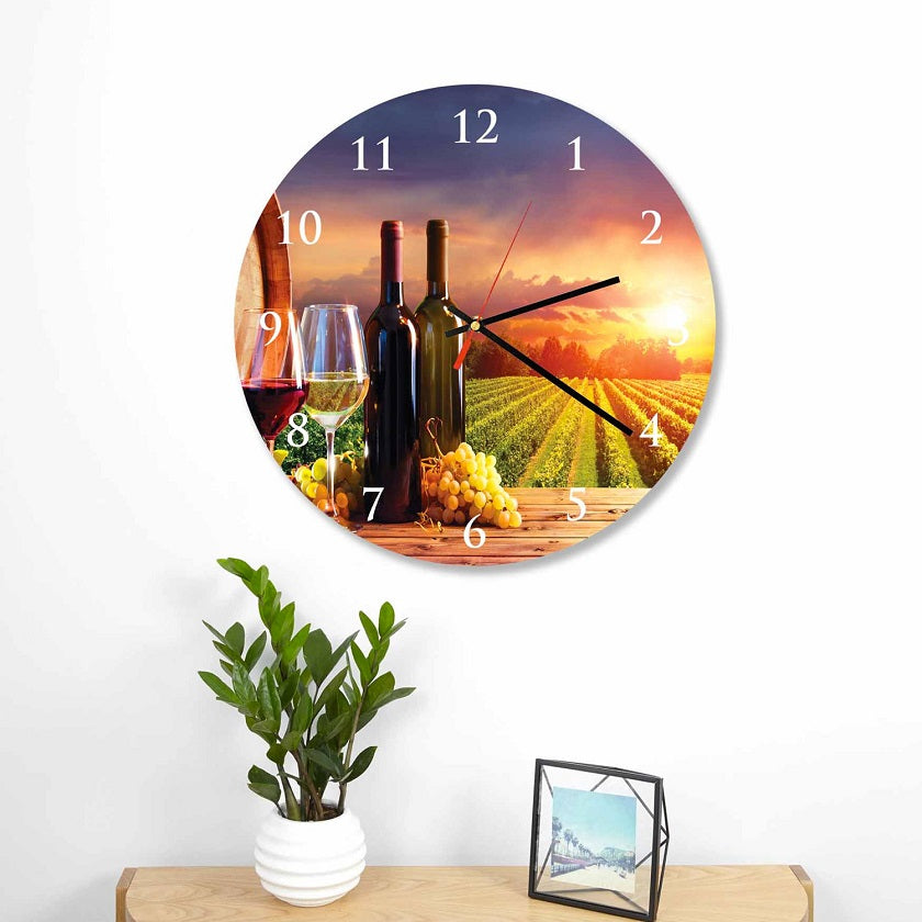 Vineyard Round Wall Clock