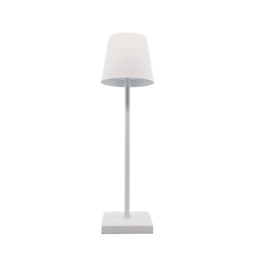 QUAKE Beam Column Rechargeable Table Lamp White