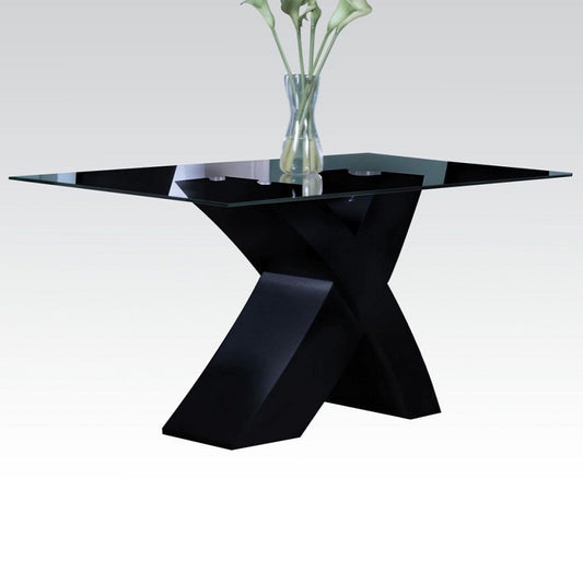 Pervis X Dining Table Black AC-71110
