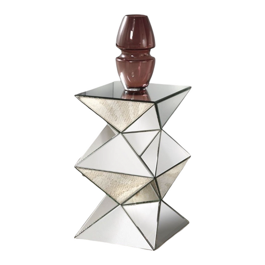 Mirrored Pedestal or Side Table AC-97308