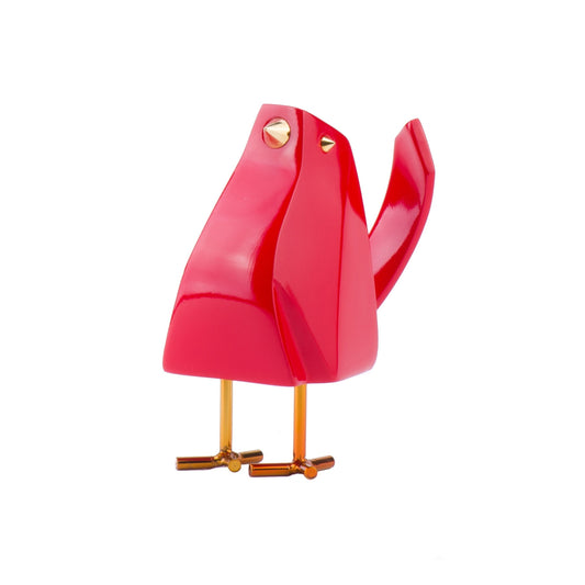 SIREN Bird Sculpture Red
