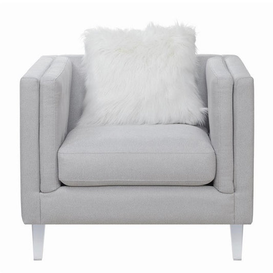 Glacier Contemporary Light Grey Chair
