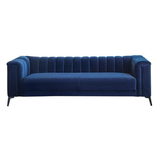 Chalet Collection Blue Velvet Sofa