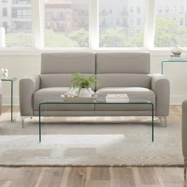 Glenmark Taupe Contemporary Sofa