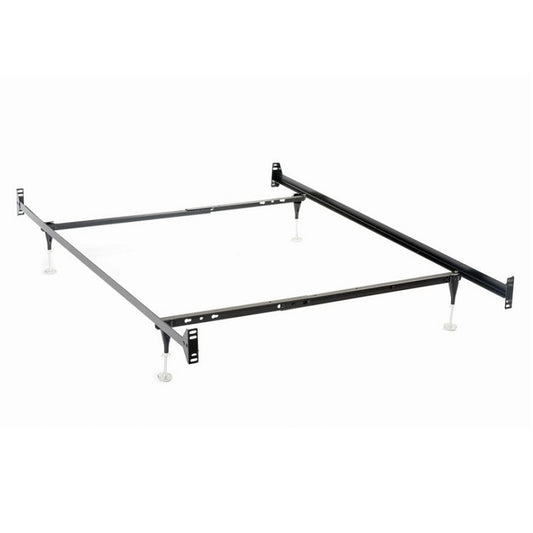 Twin/Full Bed Frame Black with Legs