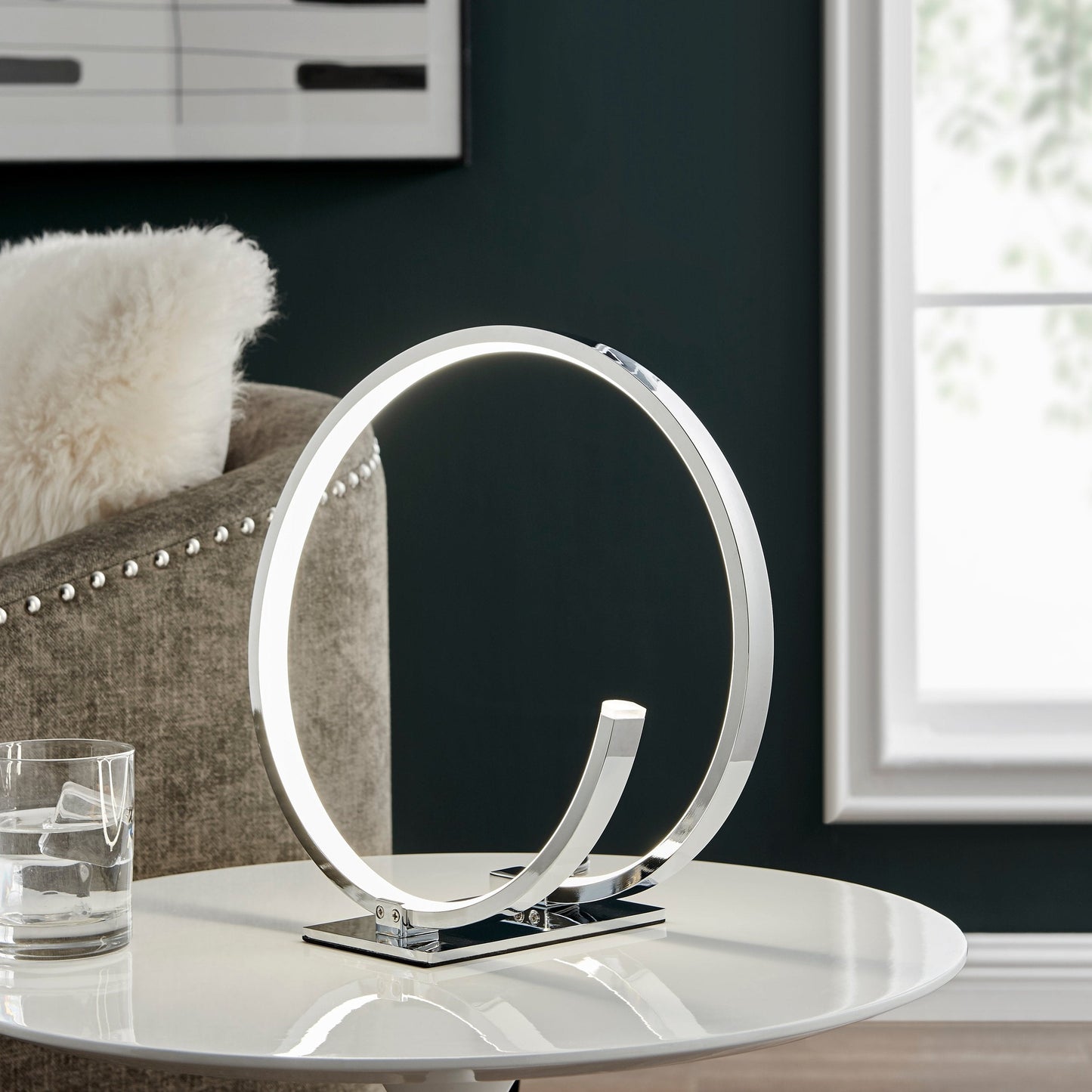 LUMARA Circular Design Table Lamp Led Strip