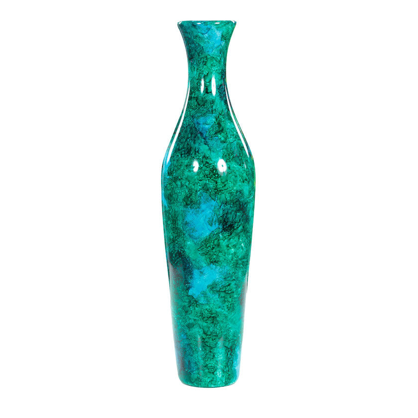 ESME Vase with Blue and Green Accents