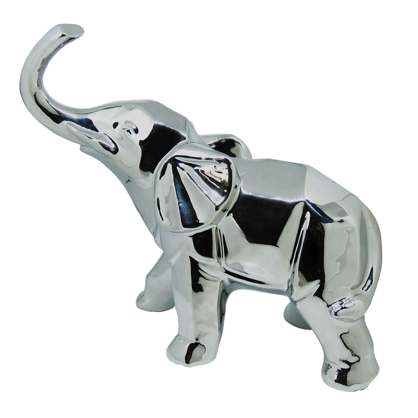 BRIO Elephant Statue Silver Modern Decor