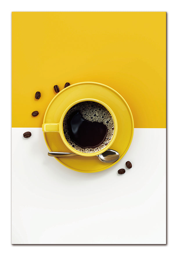 Yellow Theme Coffee Acrylic Picture