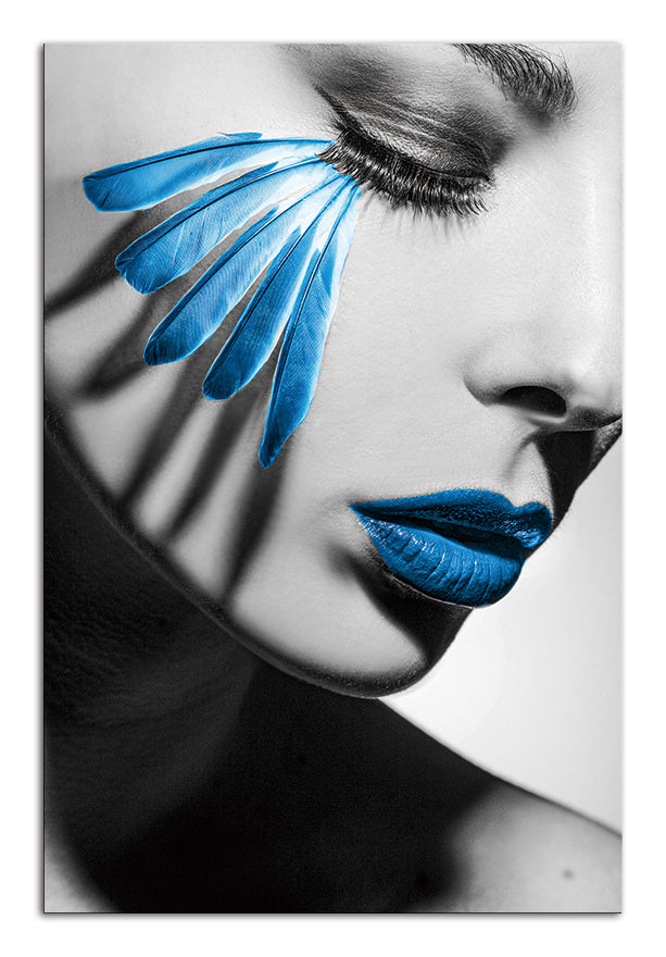 Blue Lips Acrylic Picture