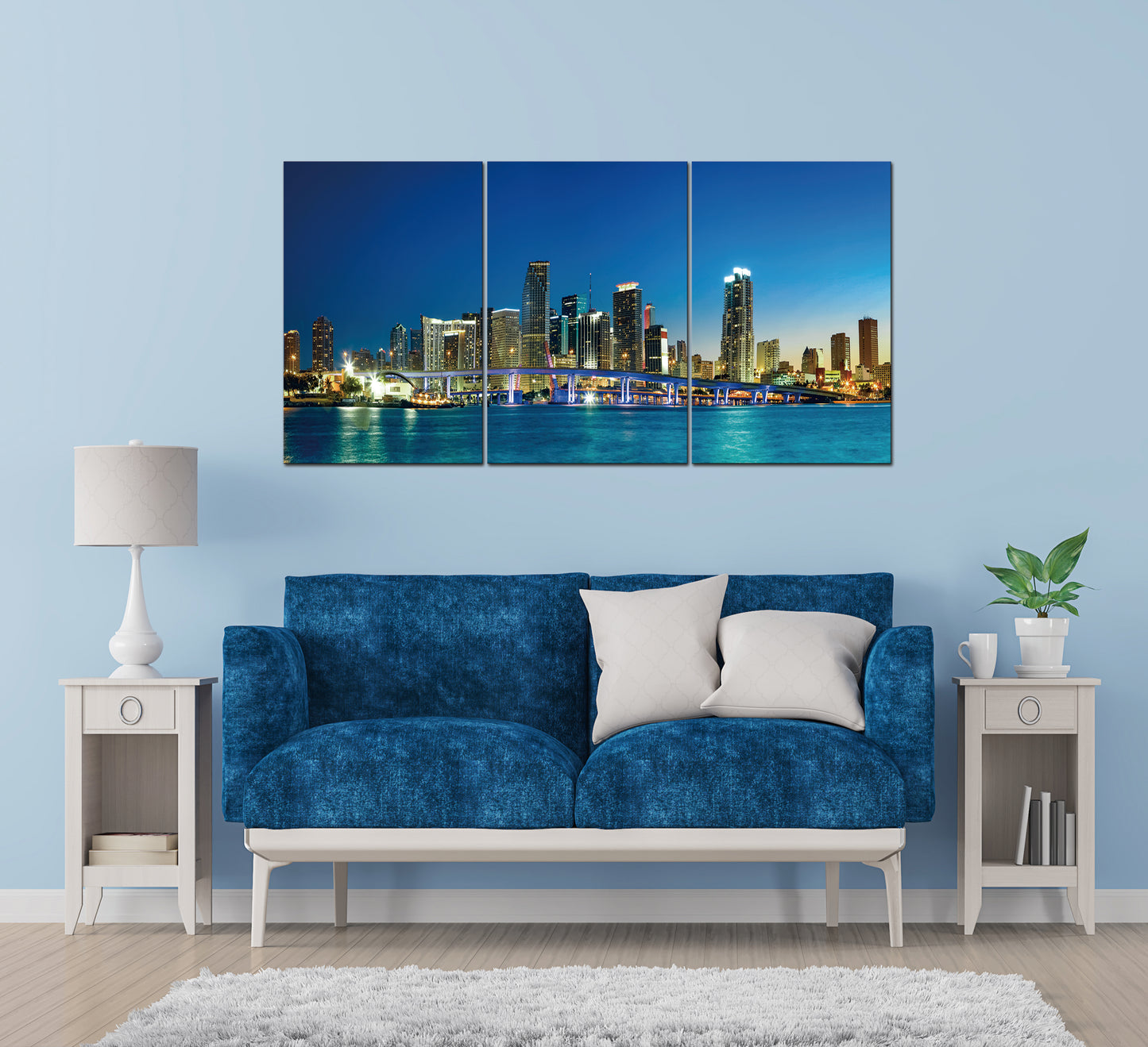 Miami Skyline Acrylic Picture