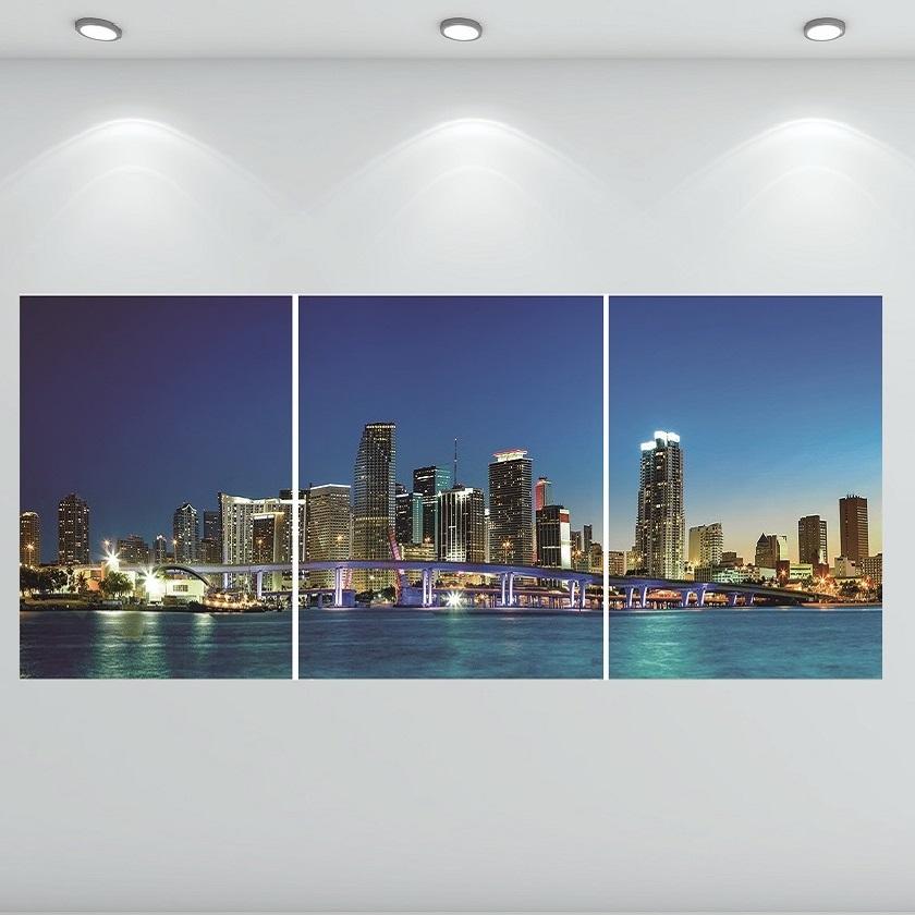 Miami Skyline Acrylic Picture