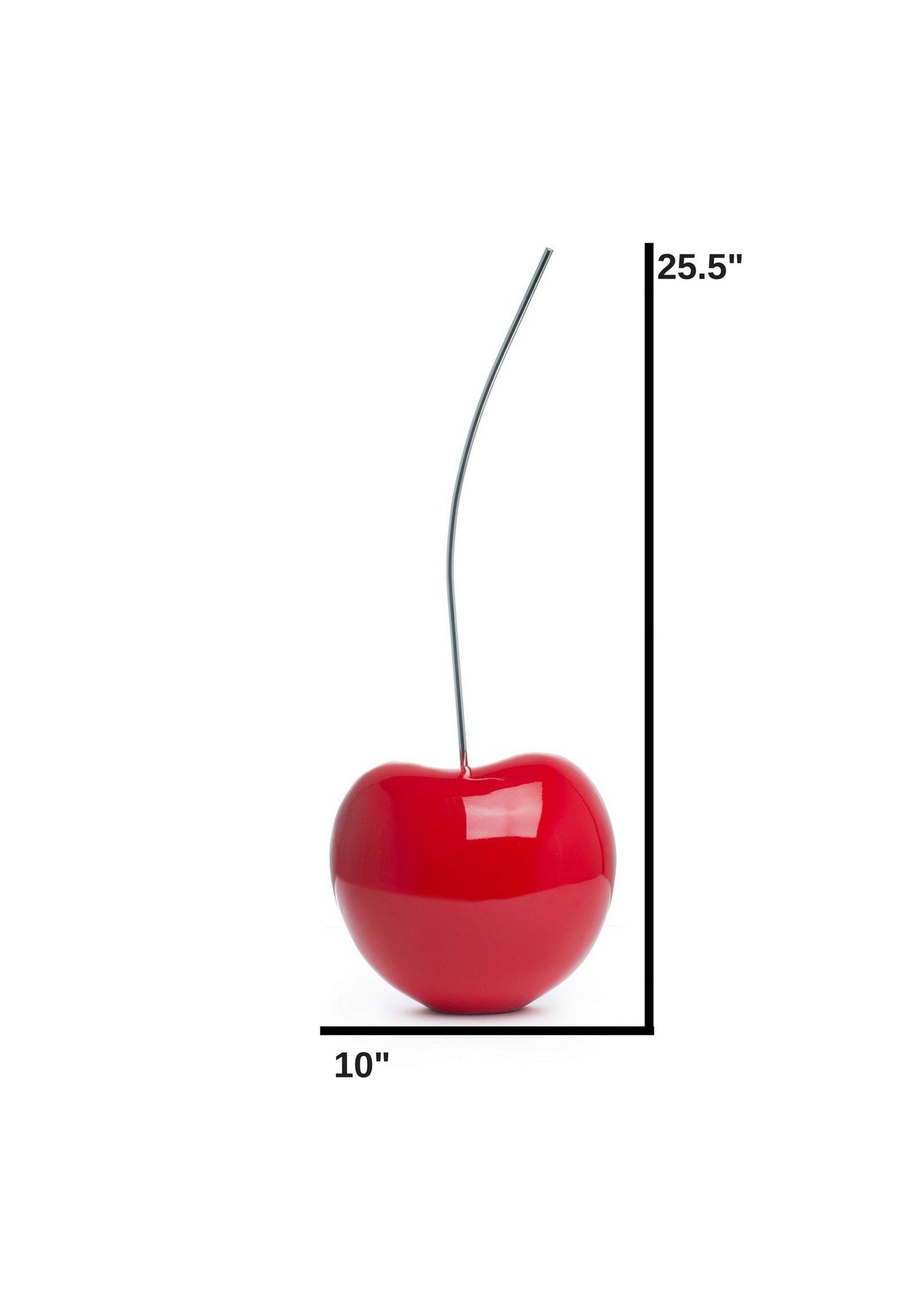 CHERRY 25" Large Bright Red Sculpture