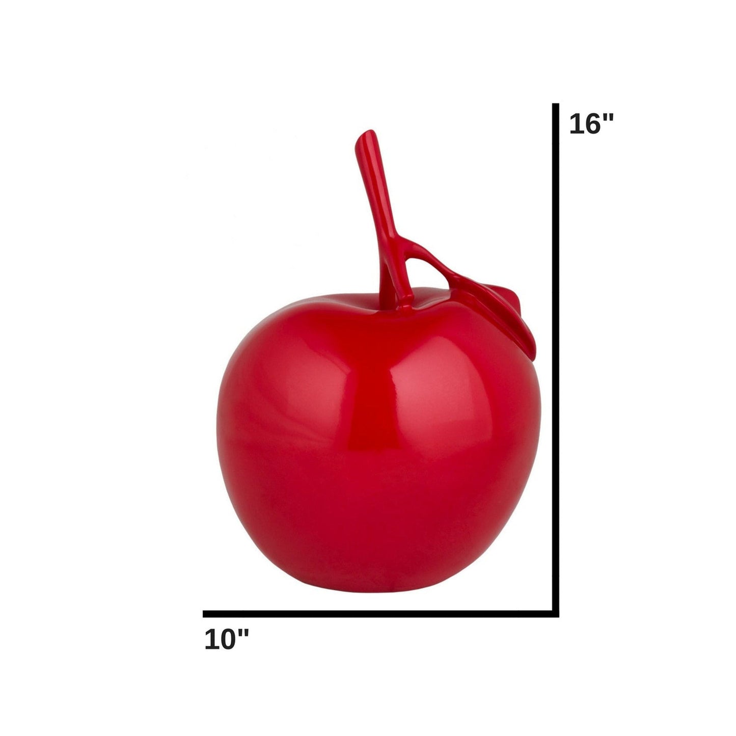 EDEN Solid Color Apple Sculpture Red