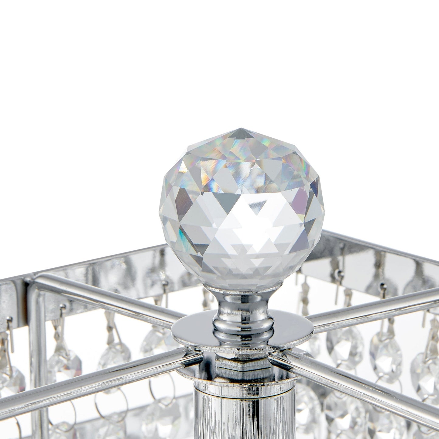 LIANA Table Lamp Square Crystal Double Crown