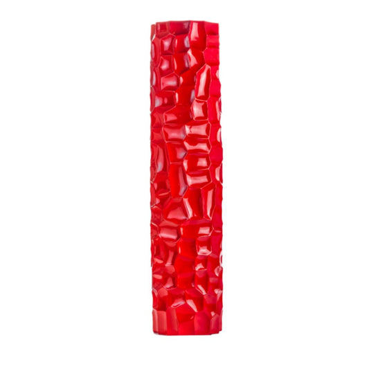MYSTARA 52" Textured Honeycomb Vase Red