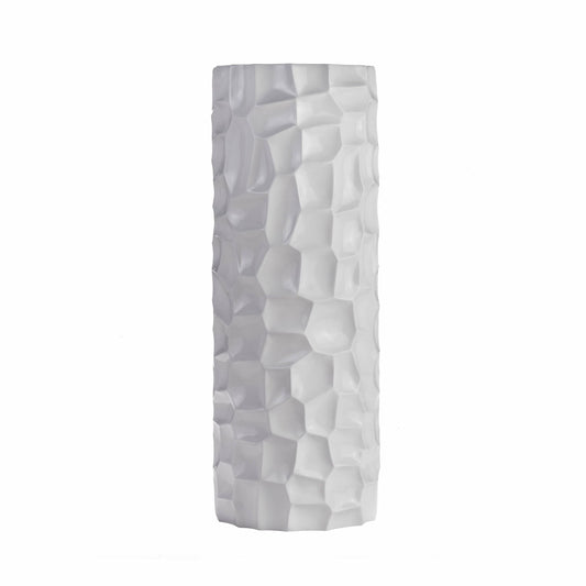 MYSTARA 36" Textured Honeycomb Vase White